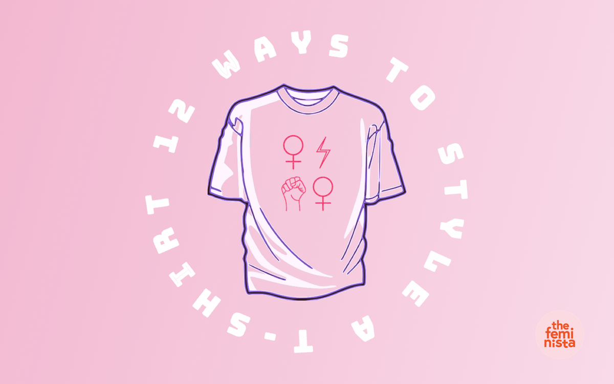 Feminist T Shirt with the words 
