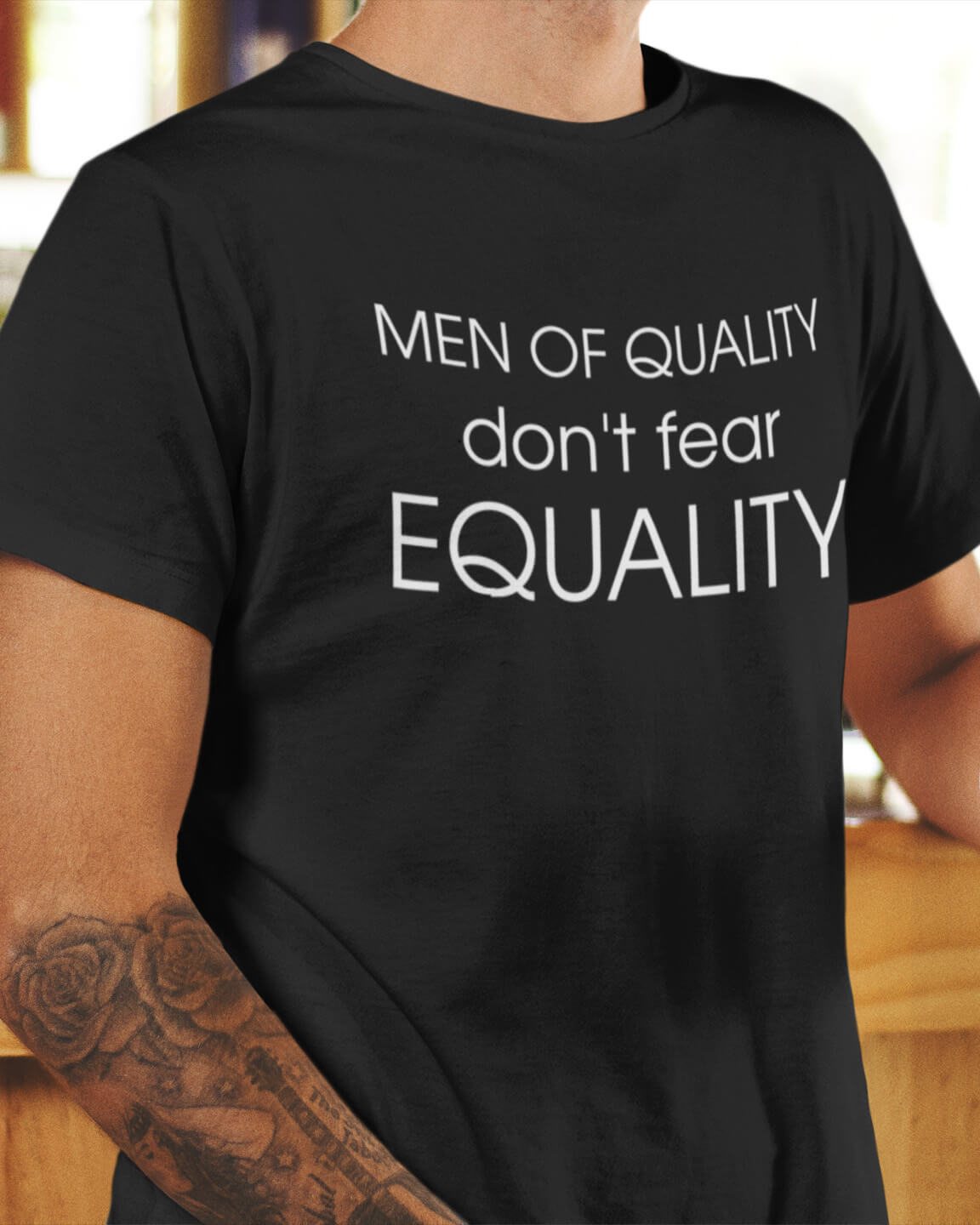 Men of Quality Don’t Fear Equality Male Feminist Shirt